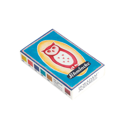 Schmincke Horadam Aquarellset Streichholzschachtel (6x 1/2 Näpfchen)