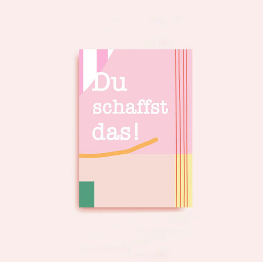 Postkarte Du Schaffst Das von Ines Keck