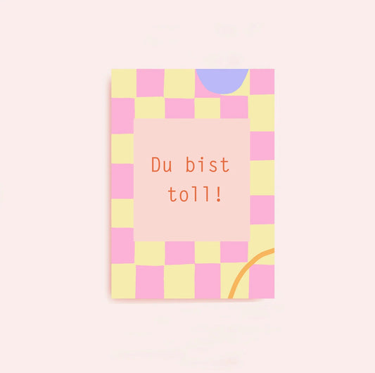 Postkarte Du bist toll von Ines Keck