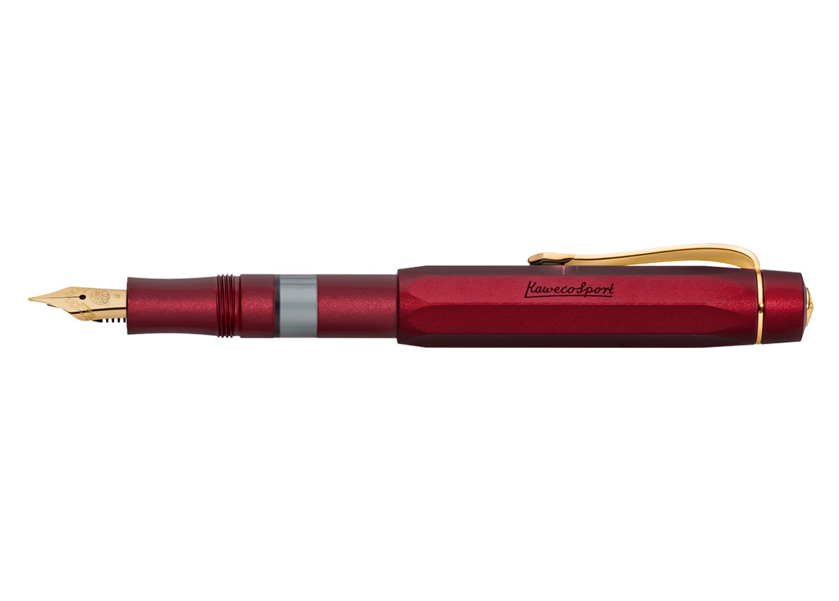 Kaweco Kolbenfüller Piston Sport AL bordeaux Feder M