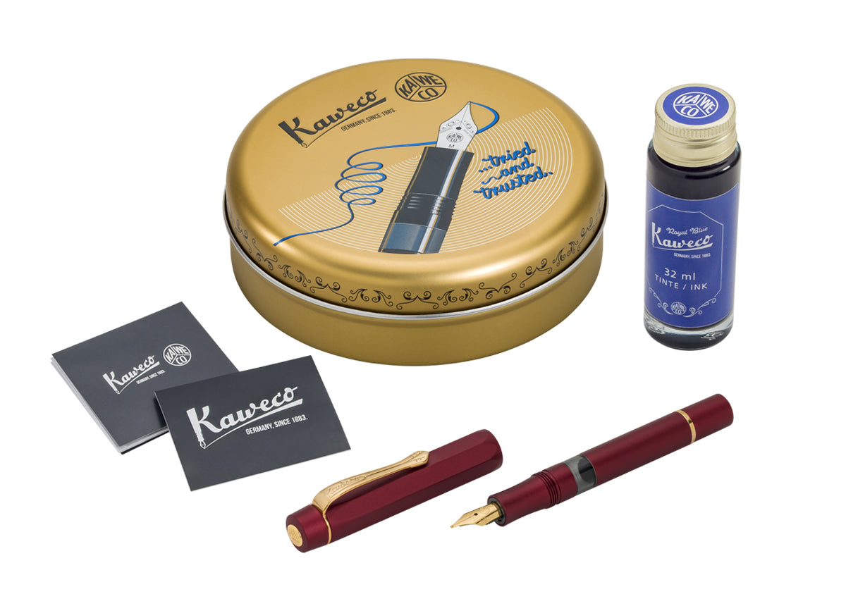 Kaweco Kolbenfüller Piston Sport AL bordeaux Feder M