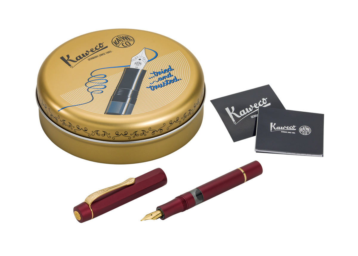 Kaweco Kolbenfüller Piston Sport AL bordeaux Feder M