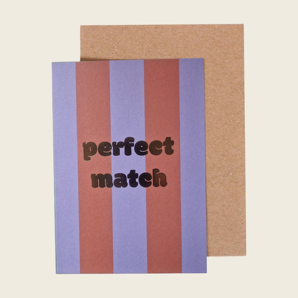 Klappkarte perfect Match stripes - Ava & Yves