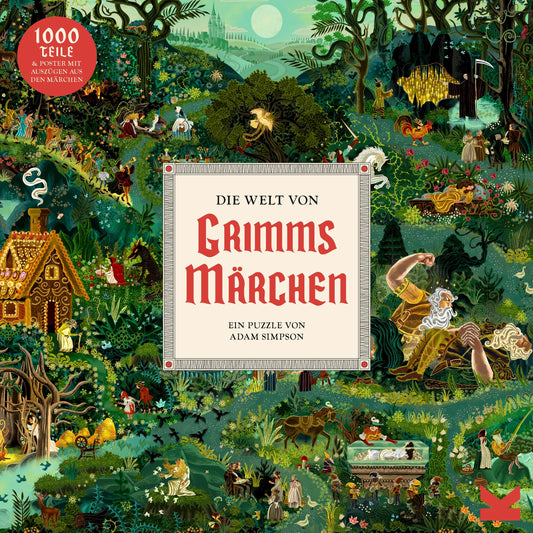 Puzzle Die Welt von Grimms Märchen 1000 Teile - Laurence King