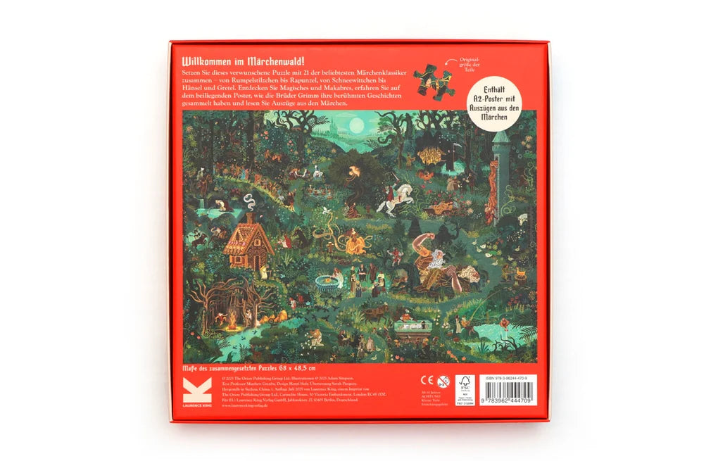Puzzle Die Welt von Grimms Märchen 1000 Teile - Laurence King