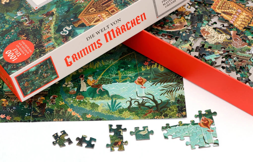Puzzle Die Welt von Grimms Märchen 1000 Teile - Laurence King