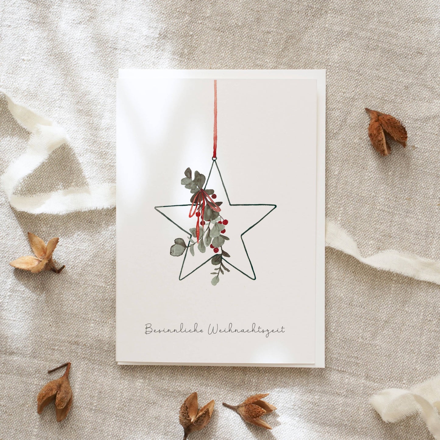 Weihnachtskarte · Besinnliche Weihnachtszeit Leo La Douce