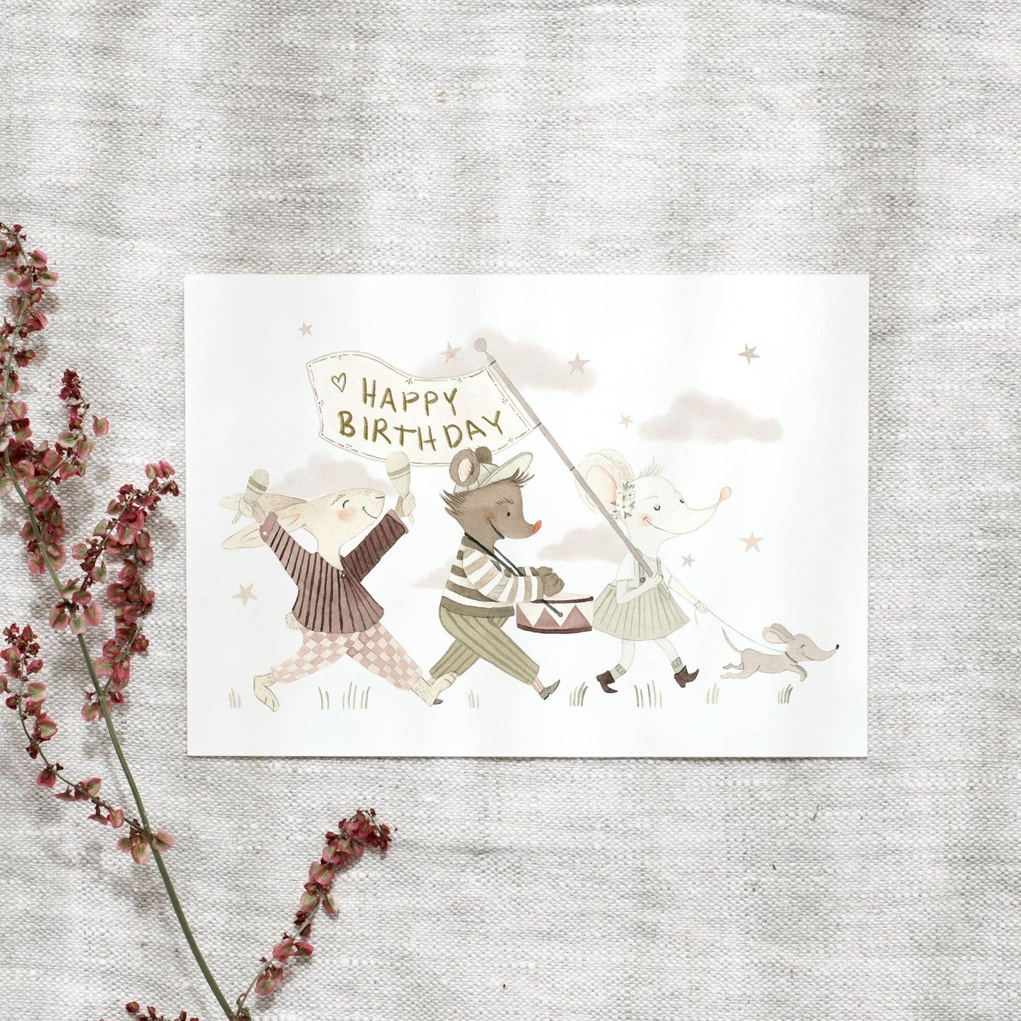 Postkarte · Kindergeburtstag Leo La Douce