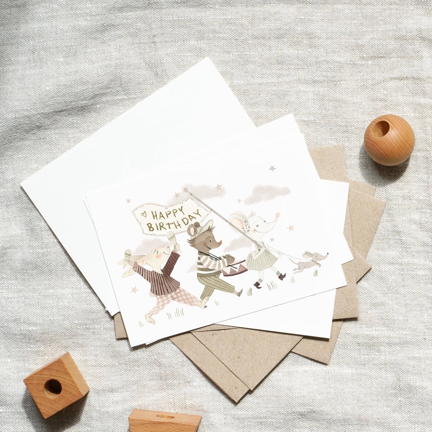 Postkarte · Kindergeburtstag Leo La Douce