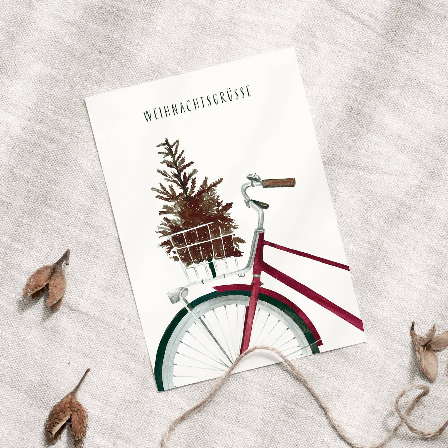 Postkarte · Weihnachtsgrüße Leo La Douce