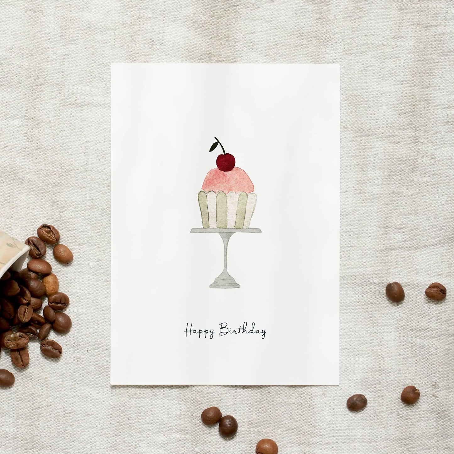 Postkarte · Happy Birthday | Cupcake Leo La Douce