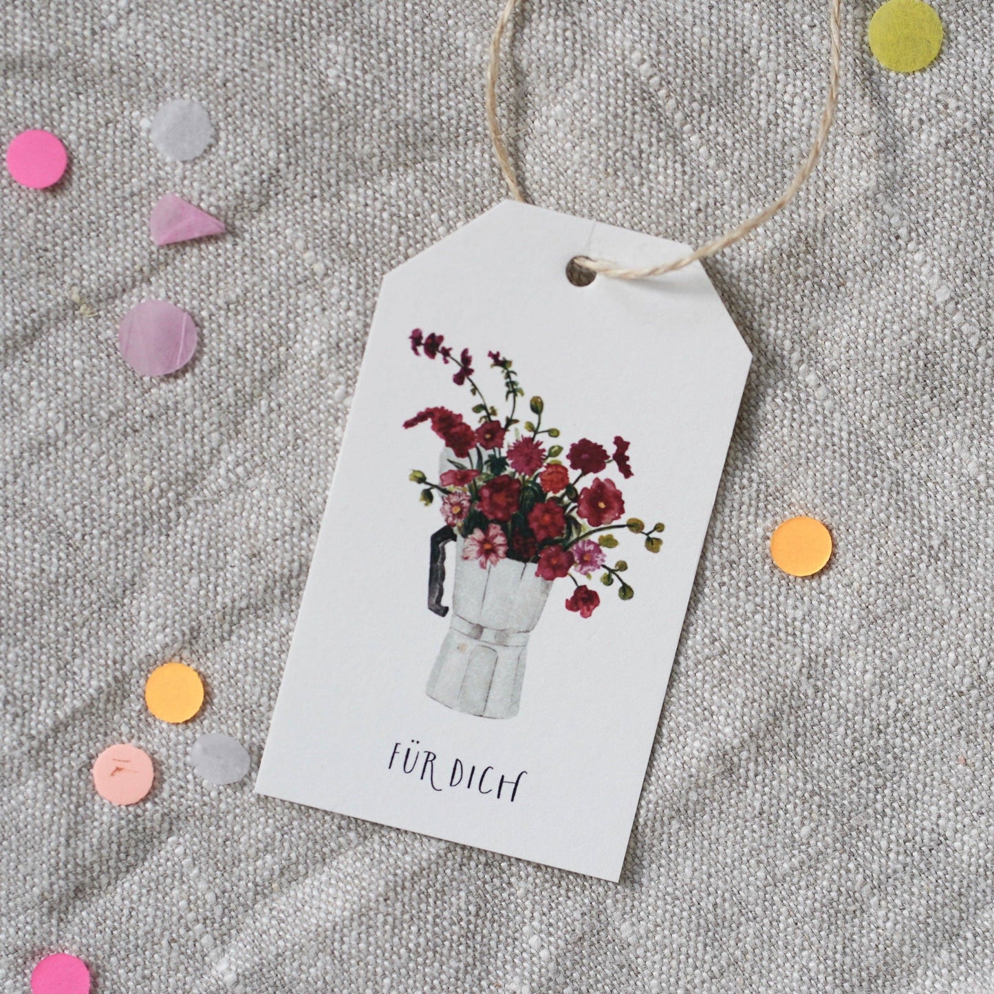 Geschenkanhänger · Espresso Bouquet | Für dich Leo La Douce