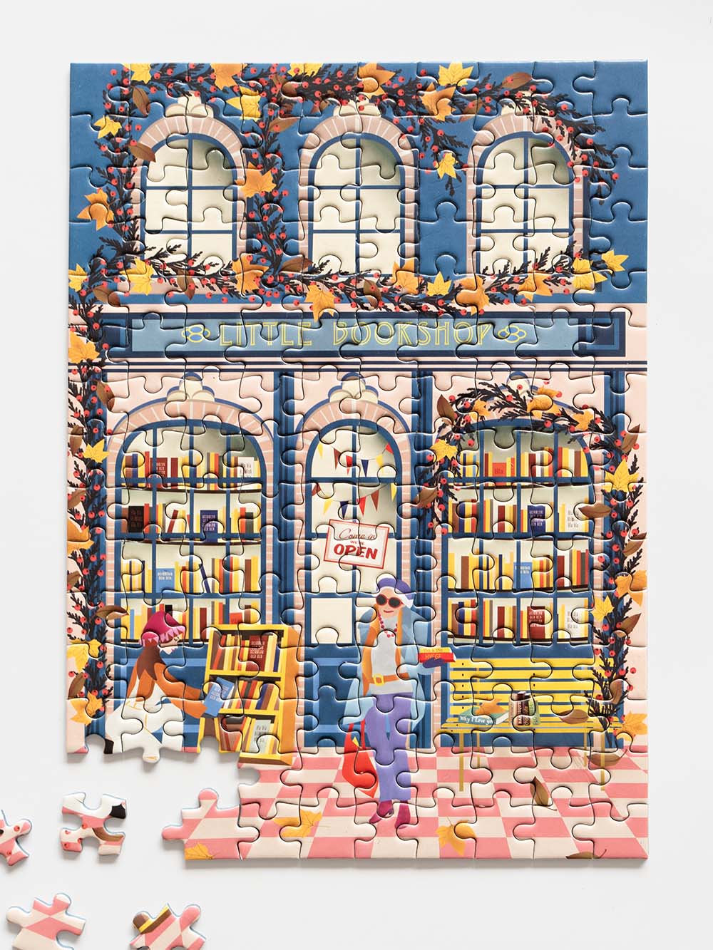 Puzzle Bookshop 150 Teile - Vissevasse