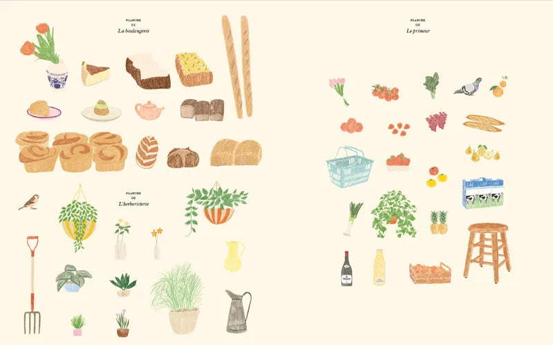 Mal- und Stickerbuch Garten Le Marche - Hachette