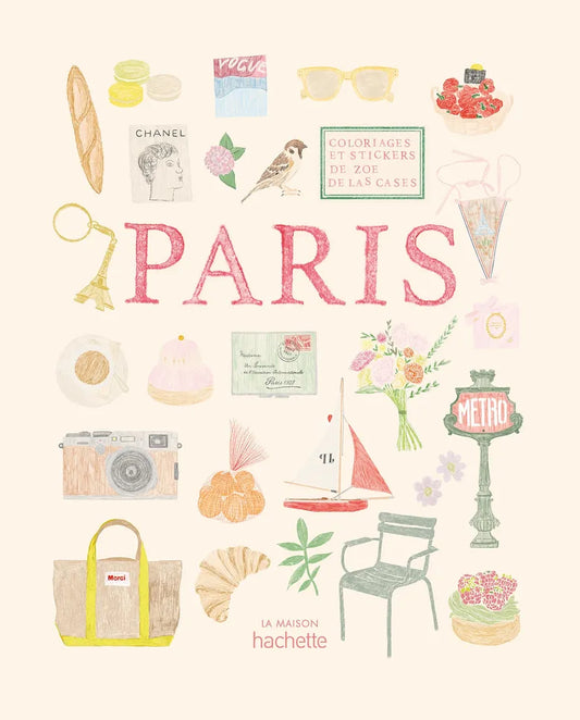 Mal- und Stickerbuch Paris - Hachette