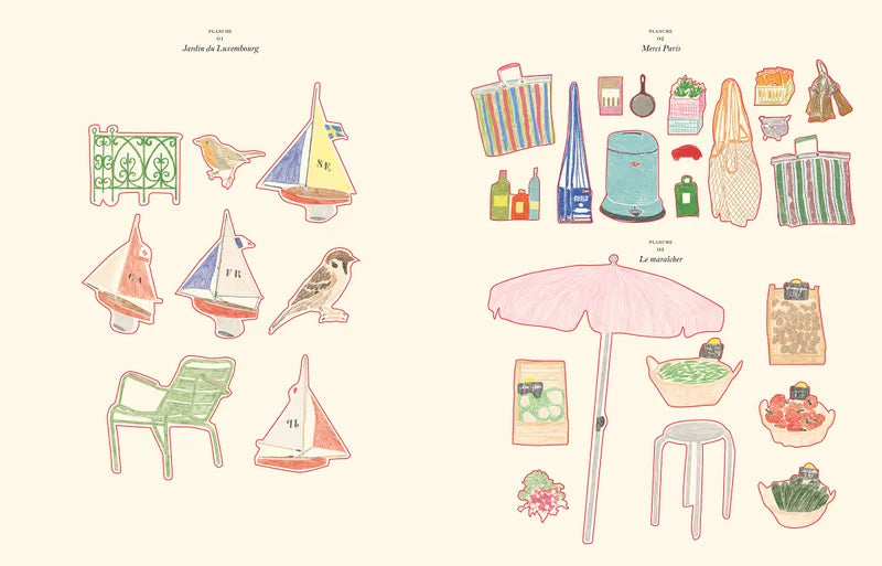 Mal- und Stickerbuch Paris - Hachette