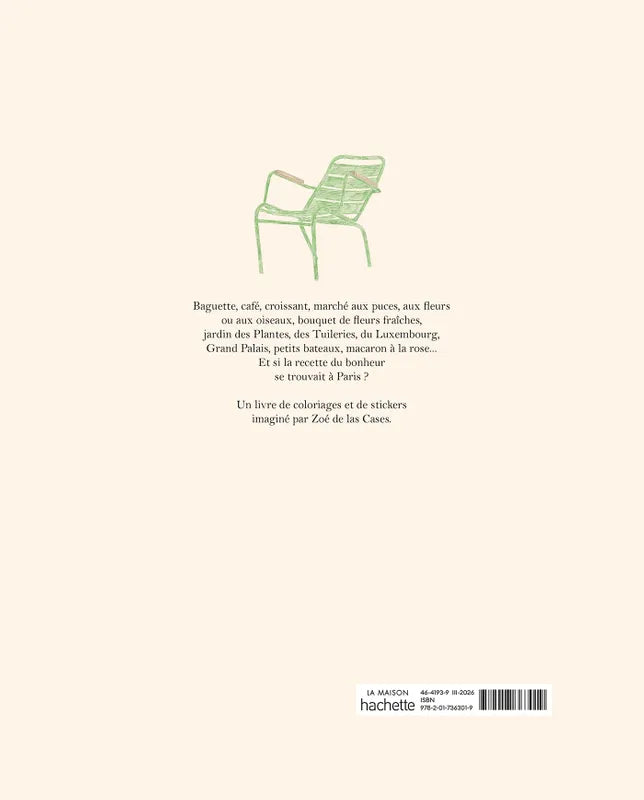 Mal- und Stickerbuch Paris - Hachette