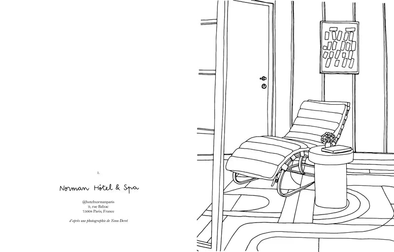 Malbuch Hotels von Zoé de Las Cases - Hachette