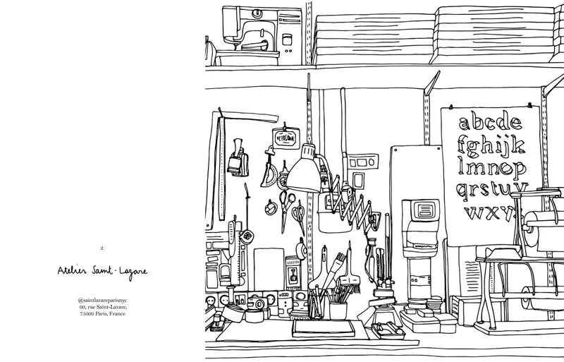 Malbuch Interieurs von Zoé de Las Cases - Hachette