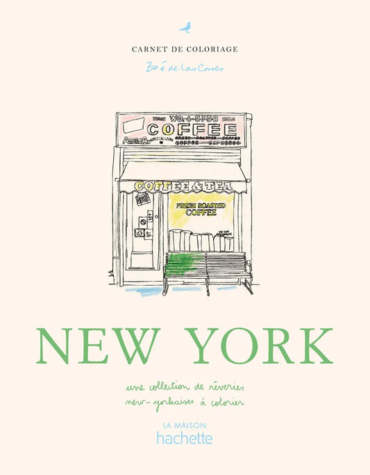 Malbuch New York von Zoé de Las Cases - Hachette