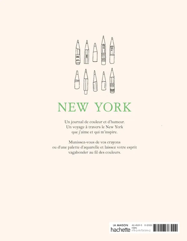 Malbuch New York von Zoé de Las Cases - Hachette