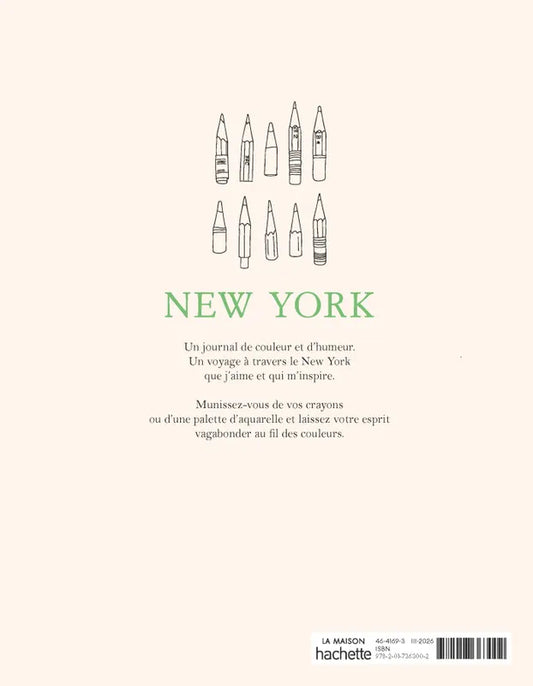 Malbuch New York von Zoé de Las Cases - Hachette