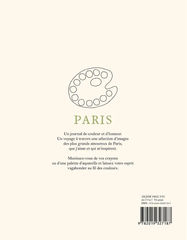 Malbuch Paris von Zoé de Las Cases - Hachette