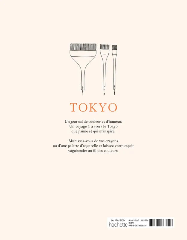 Malbuch Tokyo von Zoé de Las Cases - Hachette
