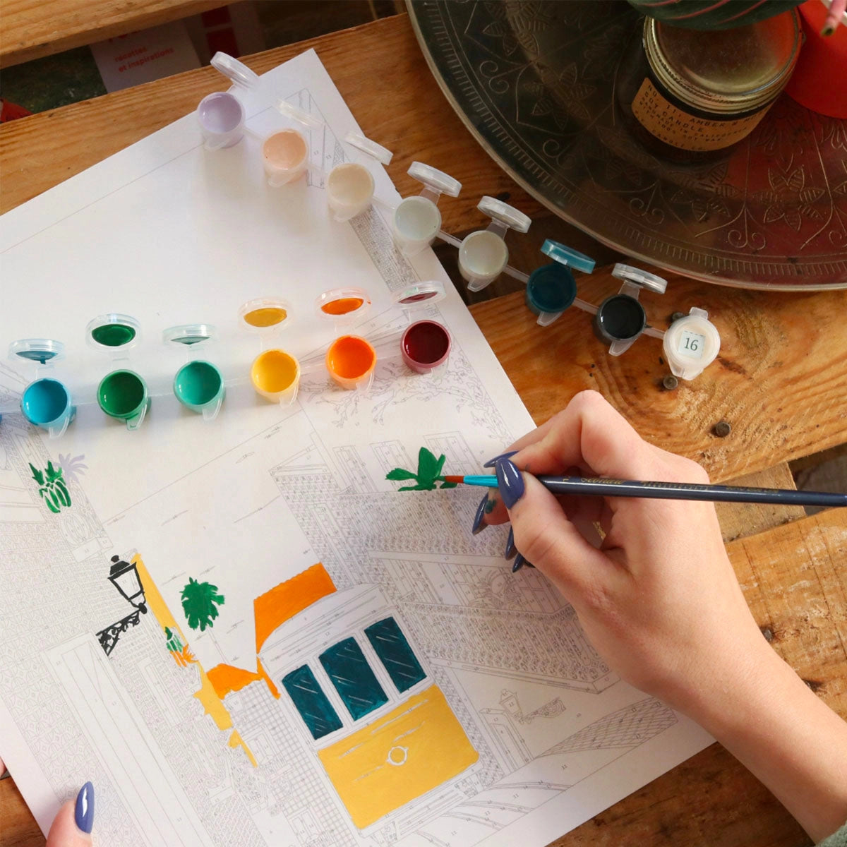 Malen nach Zahlen - Lissabon von Vero Illustrates