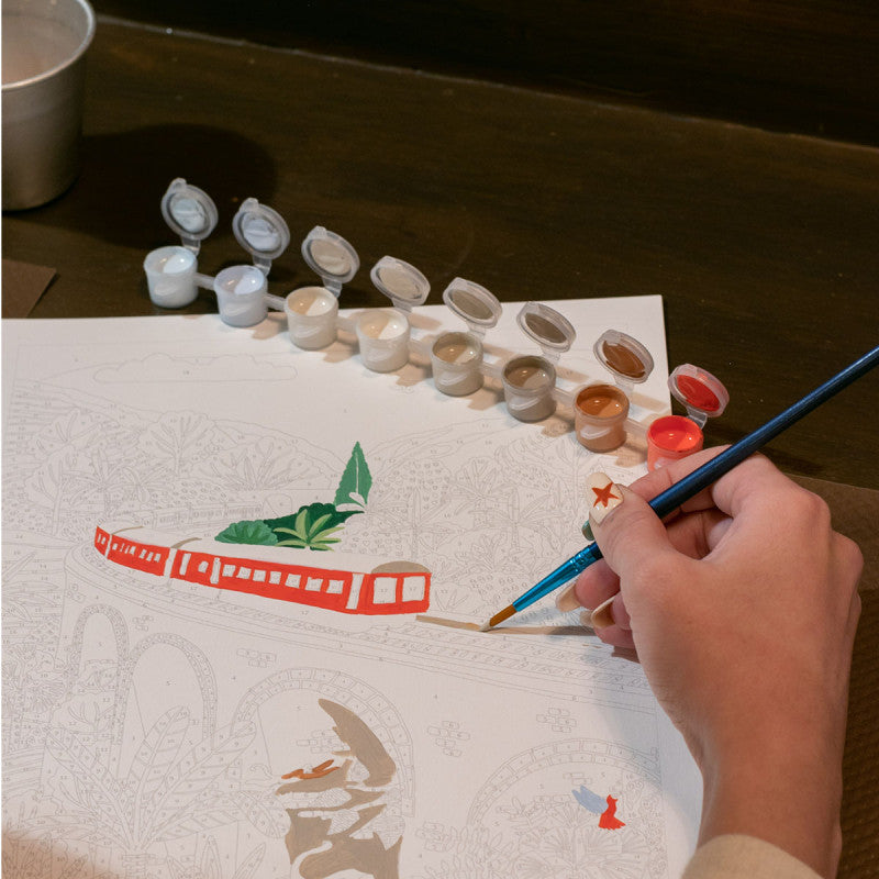 Malen nach Zahlen - Sri-Lanka Zug von Maja Tomljanovic