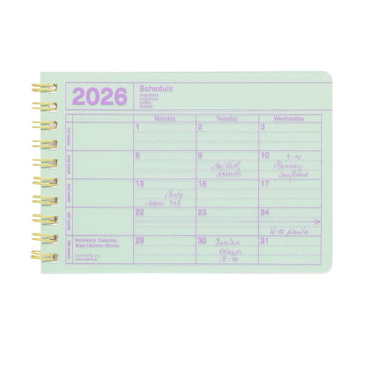 Monthly Planner XS 2026 verschiedene Farben - Mark‘s