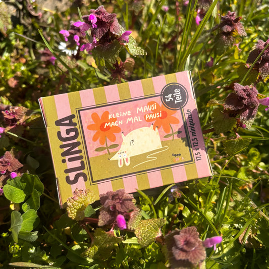 Mini Puzzle Mausi Pausi von Slinga Illustration (54 Teile)