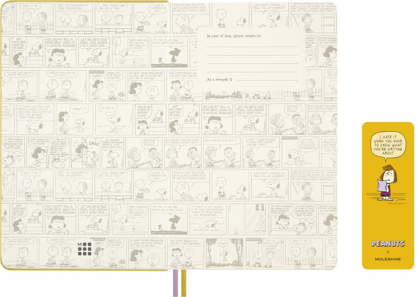 Peanuts Notizbuch gelb - Moleskine