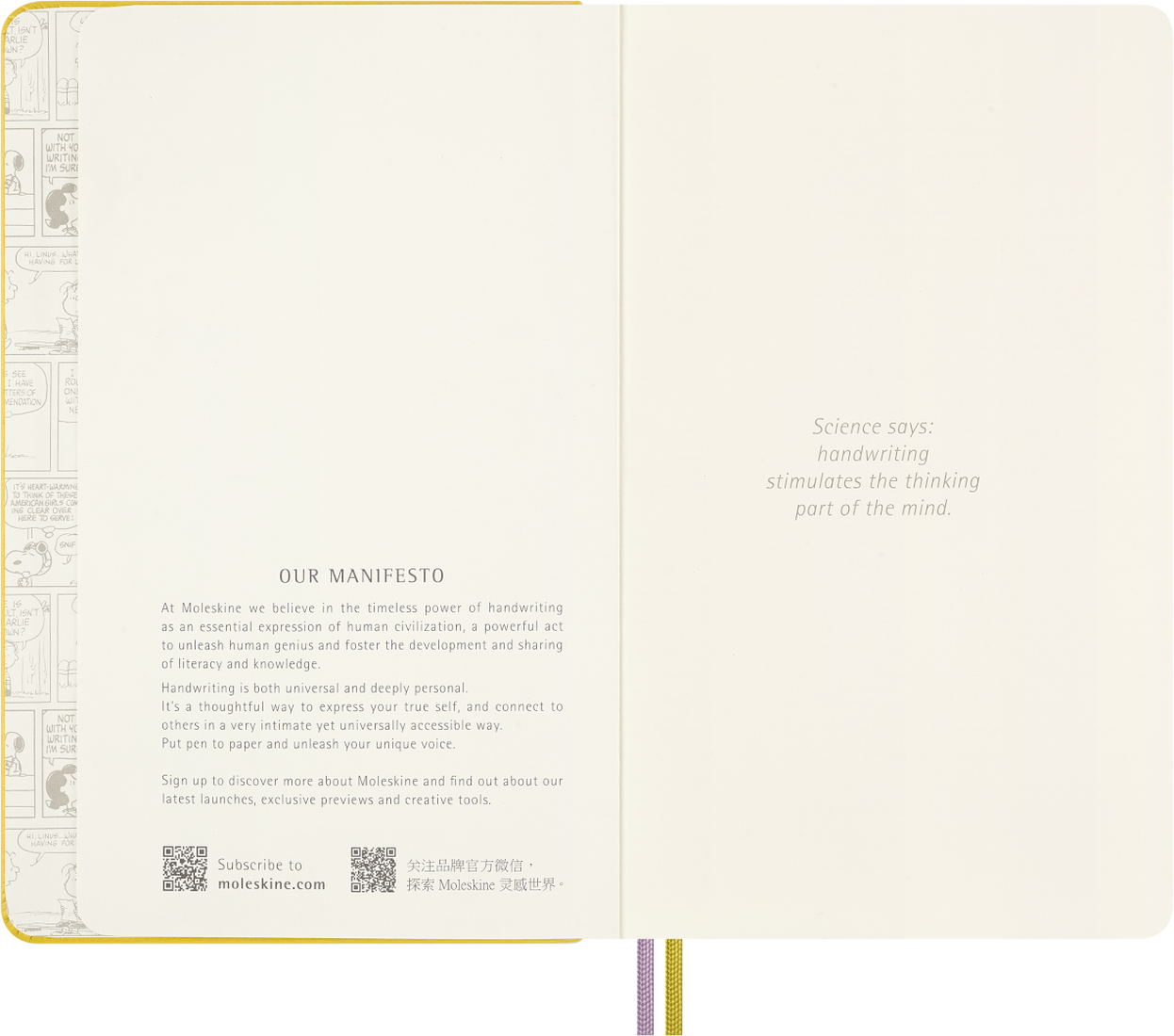 Peanuts Notizbuch gelb - Moleskine