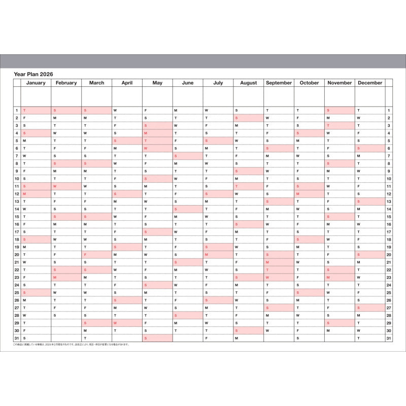 Monthly Planner M 2026 verschiedene Farben - Mark‘s