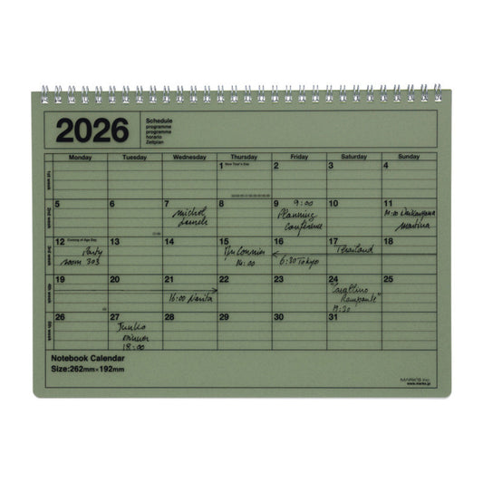 Monthly Planner M 2026 verschiedene Farben - Mark‘s