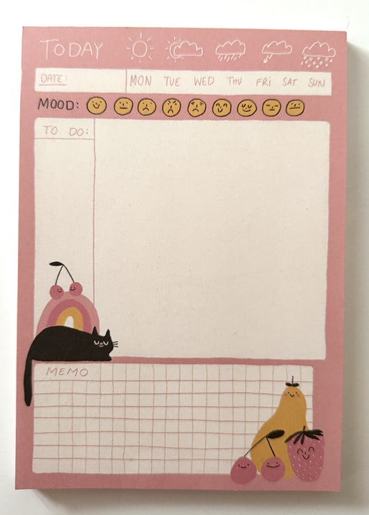 Notizblock Daily Planner Slinga Illustration