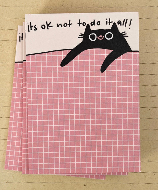 Notizblock it’s ok not to do it all Slinga Illustration