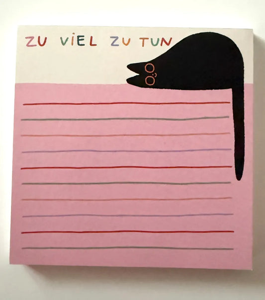 Notizblock zu viel zu tun Slinga Illustration