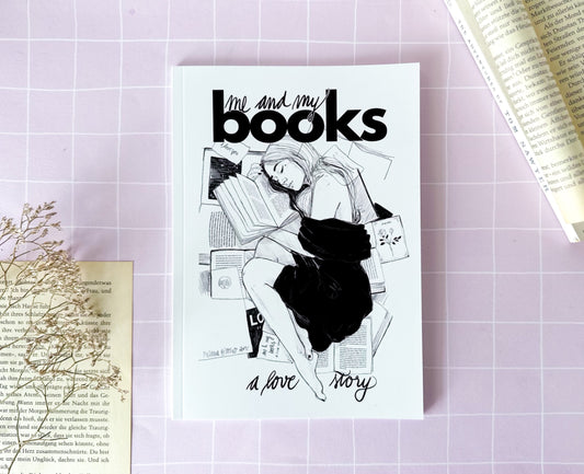 Notizheft me and my books vonmelle.art