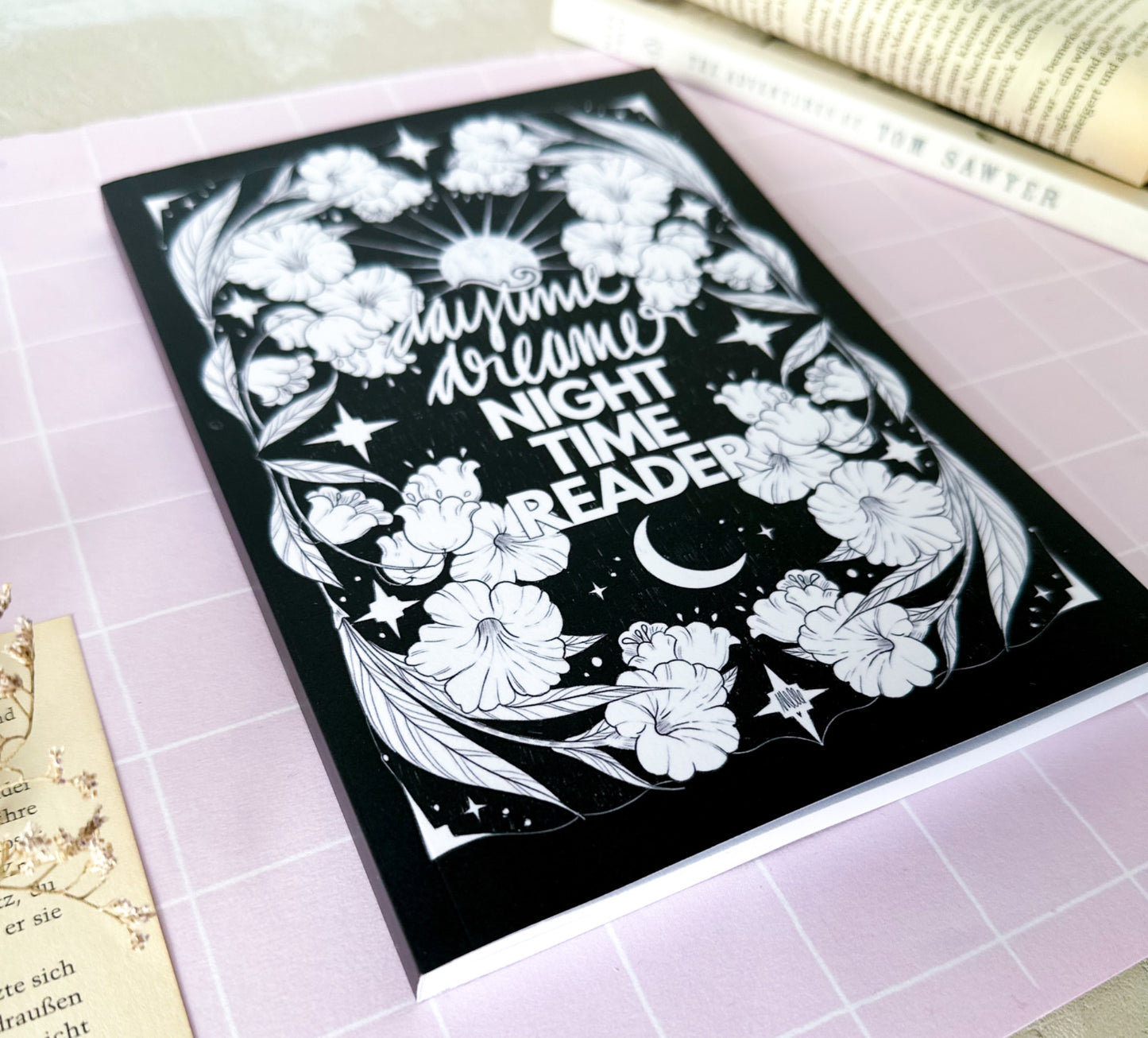 Notizbuch soft cover daytime dreamer night time reader vonmelle.art
