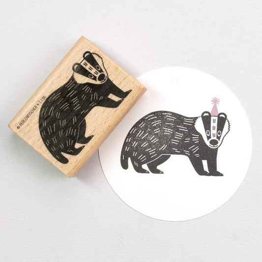 Stempel Dachs Perlenfischer