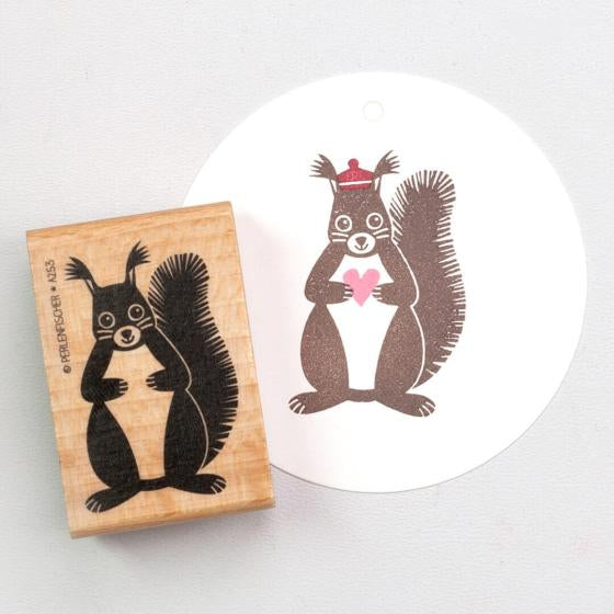 Stempel Eichhörnchen Perlenfischer
