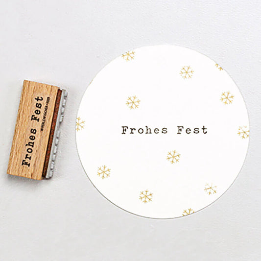 Stempel Frohes Fest klassisch von Perlenfischer