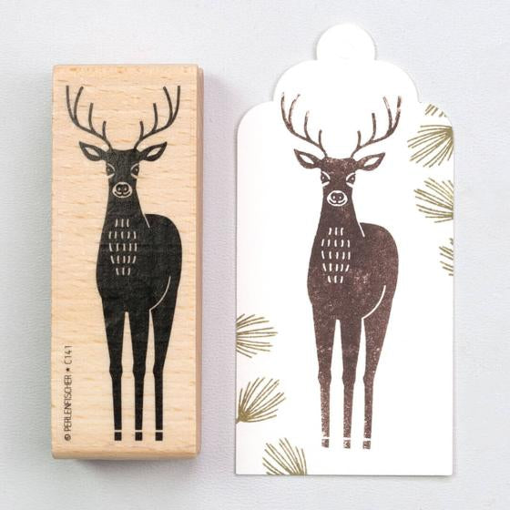 Stempel Hirsch Perlenfischer