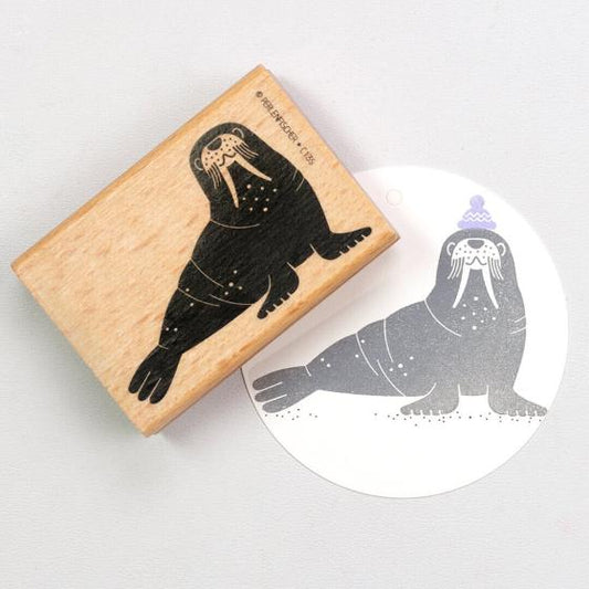 Stempel Walross Perlenfischer