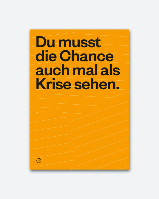 Postkarte Chance von Schlechte Karten