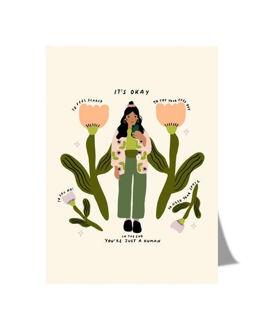 Postkarte - It‘s okay von y.illustrations
