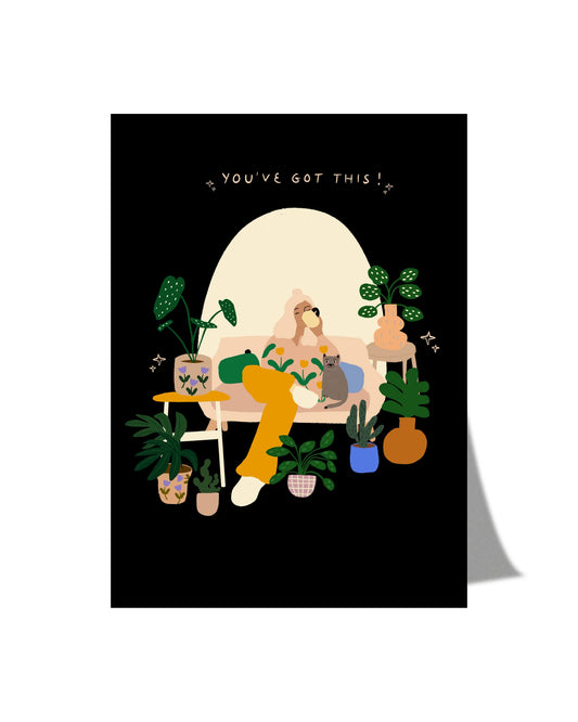 Postkarte - You‘ve got this von y.illustrations