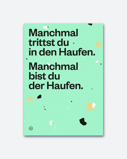 Postkarte Haufen von Schlechte Karten